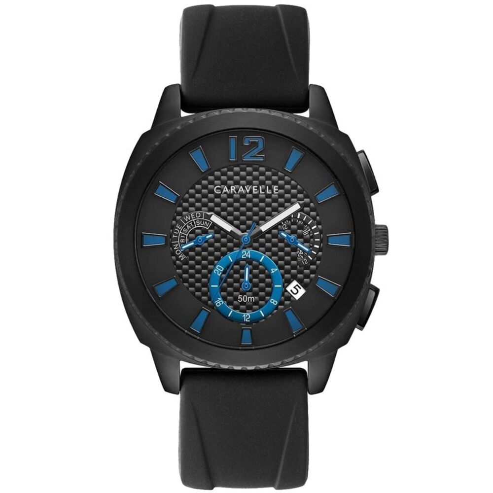 Bulova Men's Caravelle Black carbon fiber Dial Watch - 45B159